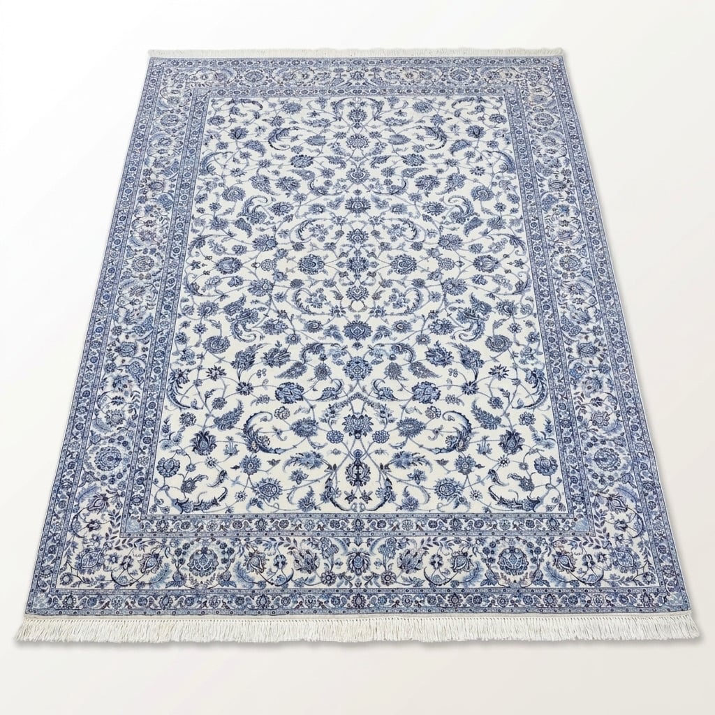 Habibian Persian Nain wool and silk carpet